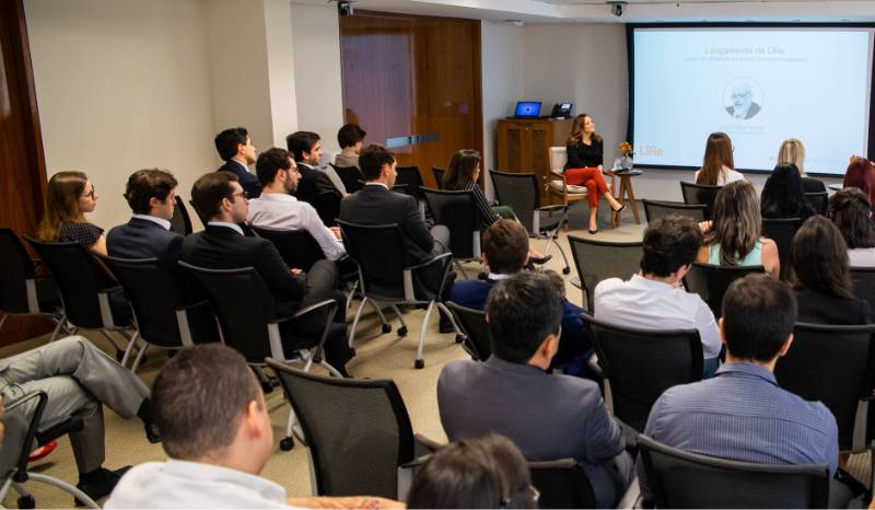 Evento de lançamento do Lire no escritório de São Paulo, em 2019